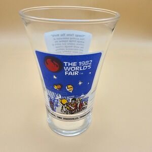 1982 World's Fair Knoxville McDonald's Coca Cola Glass Energy Turns The World